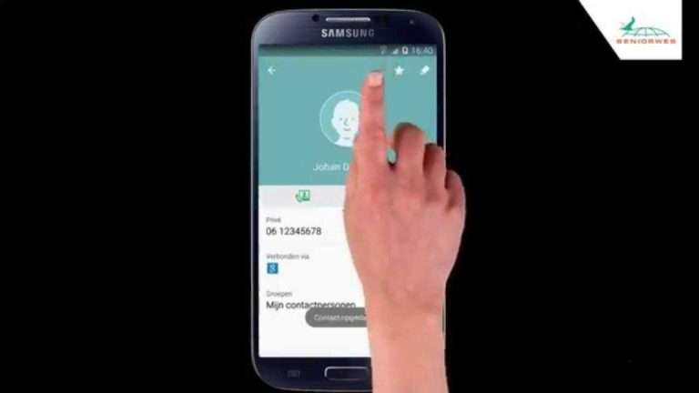 Samsung Galaxy S4: contactpersoon toevoegen (Android 5.0)