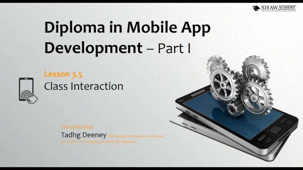 164 Shaw Academy Mobile App Development Review | Lesson 3