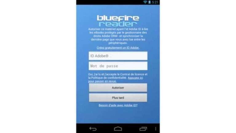 Installer Bluefire Reader (Android)