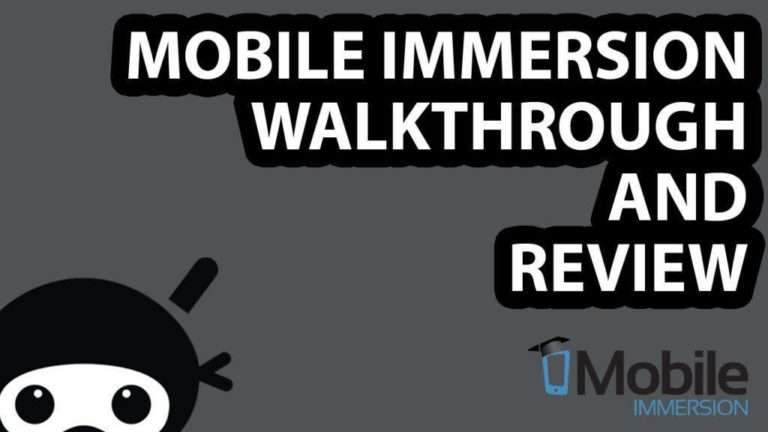 Mobile Immersion Review and Walkthrough + Bonus!