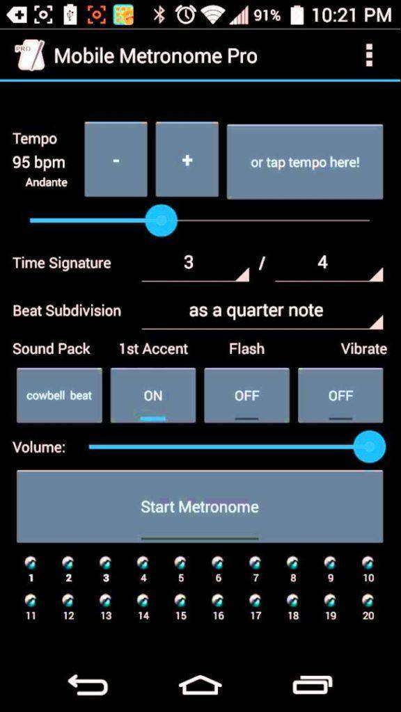 Mobile Metronome Pro review