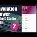 1245 Latest Android Studio Navigation Drawer Tutorial (Part 2) - 2016