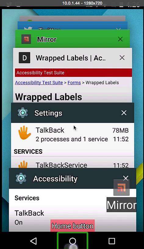 TalkBack Chrome Android 5.1 Accessibility Bugs Wrapped Labels
