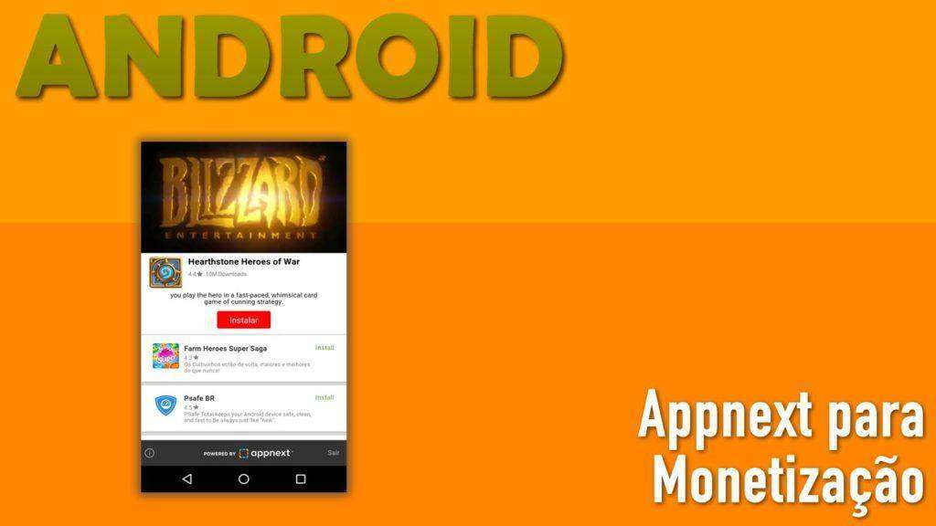 Appnext para Monetizar sua APP Android