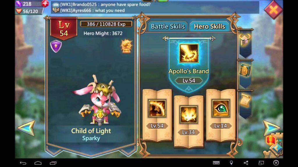Lords Mobile Hero Review of Child of Light AKA Sparky