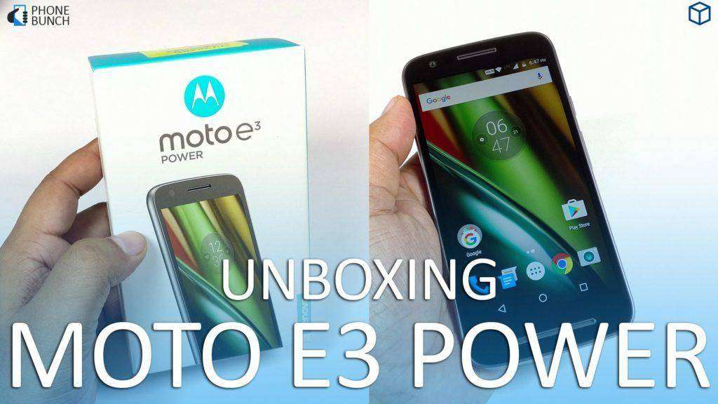 Moto E3 Power Unboxing (Retail Unit) — Budget Android Smartphone