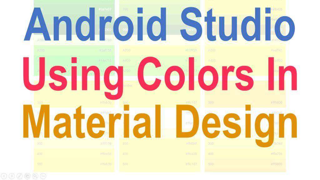 214 Material Color Palette | coursetro.com
