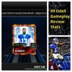 2494 99 Odell Beckham Jr. - Madden Mobile 16 - Gameplay - Review - Stats