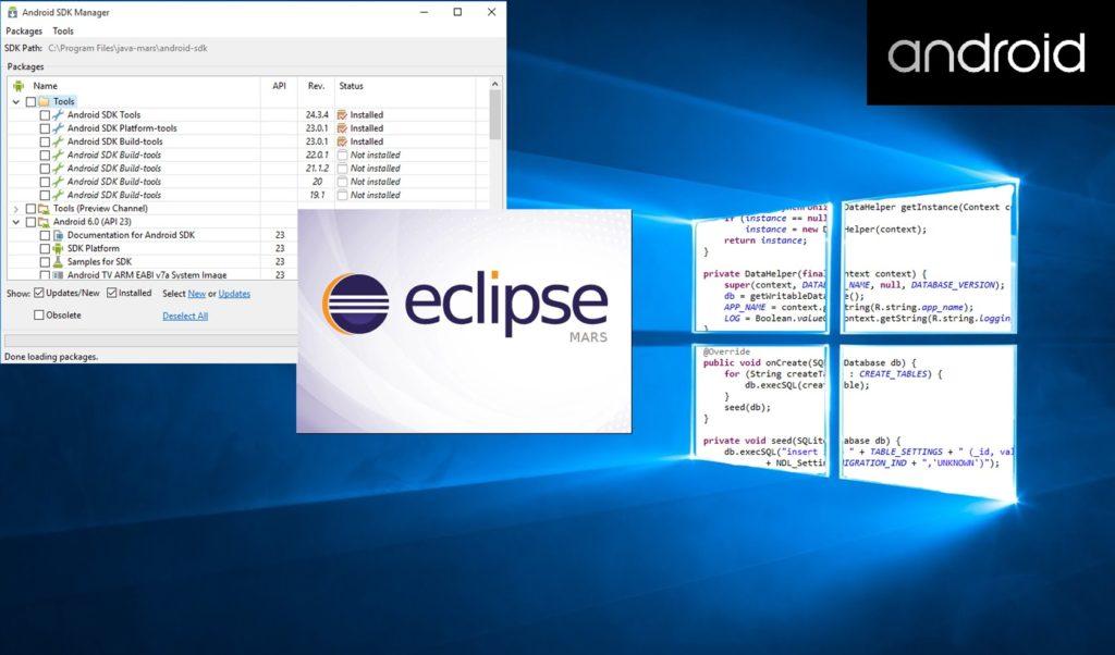 How to Install Android SDK & Eclipse ADT Plugin on Windows 10 using Eclipse Mars 2015