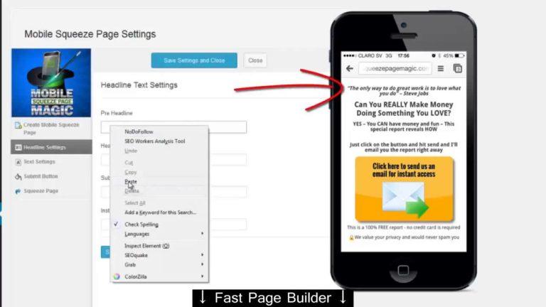 Mobile Squeeze Page Magic — 400 % additional leads | Mobile Squeeze Page Magic Review — landing