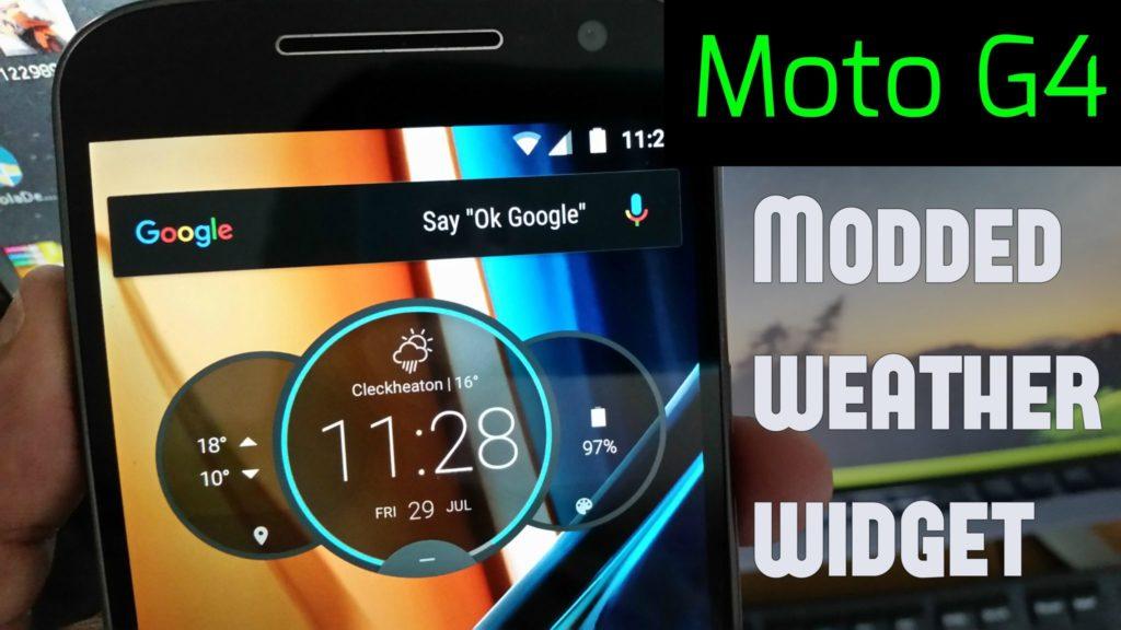 Moto G4  & G4 PLUS (2 NEW Alternative Weather & Clock Widgets)