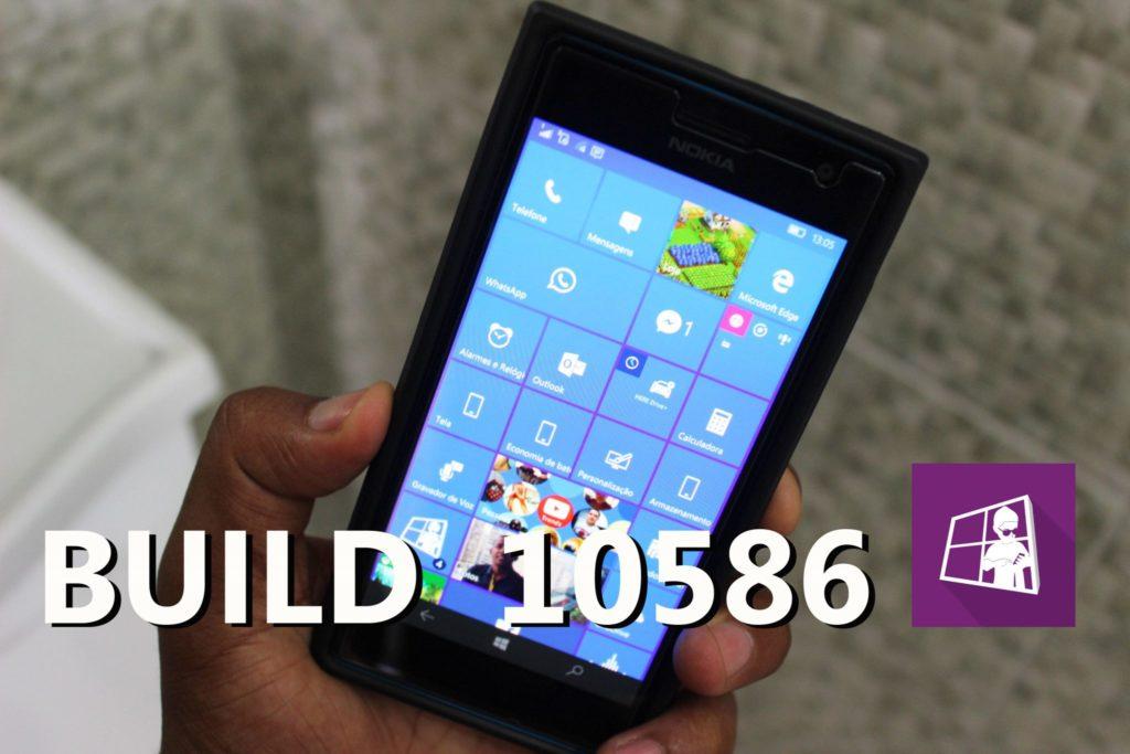 Análise Windows 10 Mobile Build 10586 Português