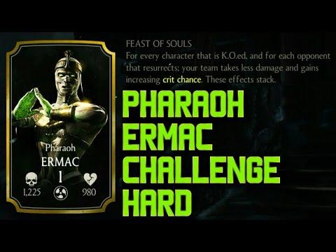 PHARAOH ERMAC CHALLENGE(Hard) REVIEW. Last Towers and Boss Ermac Battle. MKX MOBILE 1.9 NEW UPDATE