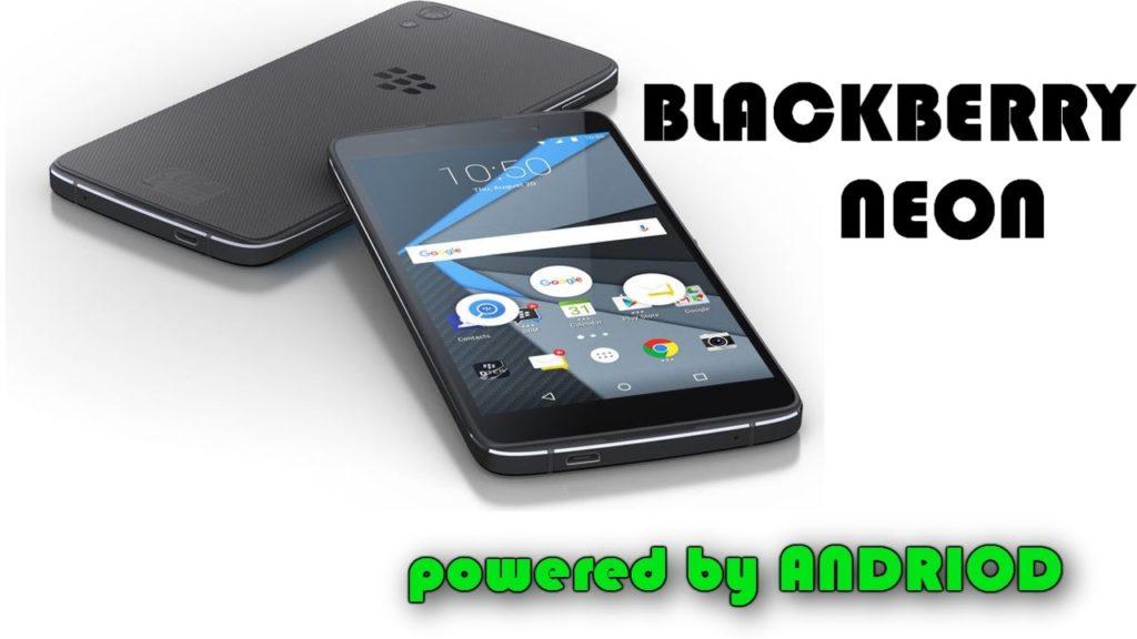 Blackberry Neon Android Smartphone Image Leaks