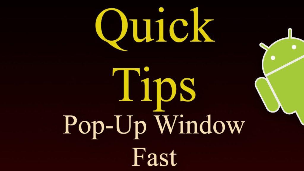 How To Create Pop Up Window In Android — Faster Method
