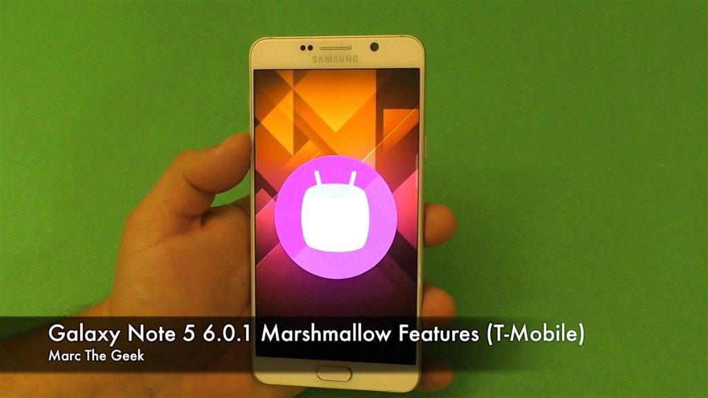 Galaxy Note 5 Marshmallow 6.0.1 Features (T-Mobile)