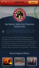 Screenshots from the PulsePoint app