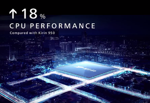 Kirin 960 improves the CPU experience by 18% over the Kirin 950