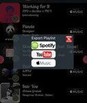 3881 25 Most Played allows you to easily transfer your playlists betwen YouTube, Spotify, iTunes and more