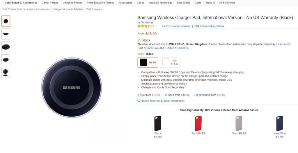Deal: Official Samsung Wireless Charger Pad for $18.99, down from $50