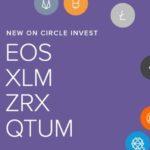 69381 Платформа Circle Invest добавила поддержку EOS, Stellar, 0x и Qtum