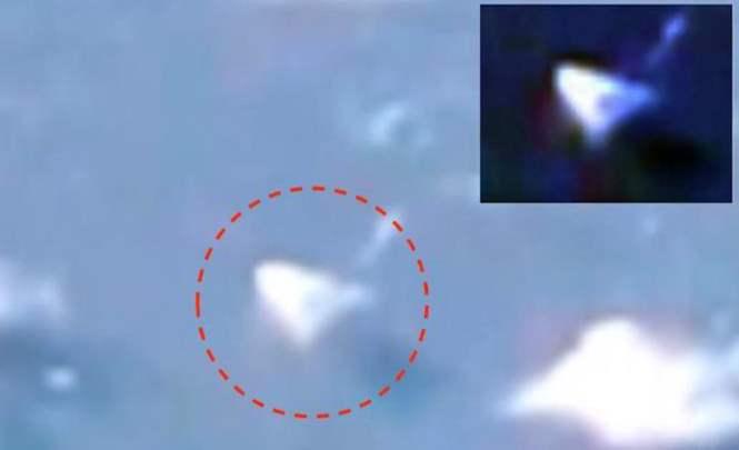 Гигантский треугольный НЛО запечатлела камера МКС