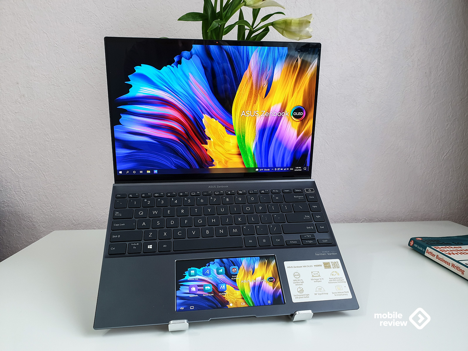 154333 ASUS ZenBook 14X OLED: надёжный ноутбук с двумя экранами